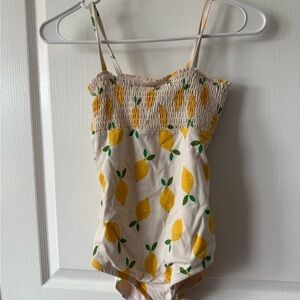 Hanna Andersson Yellow and Green Bodysuit One Piece